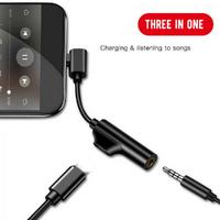Apple iPhone Lightning To 3.5 mm Adaptör Ses Ve Şarj Dönüştürücü