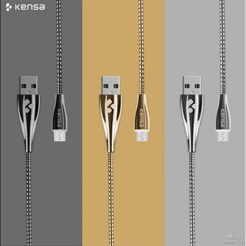 Kensa Mıcro 2.4a Hızlı Şarj Ve Data Kablo Metal