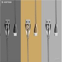 Kensa Typ-c 2.4a Hızlı Şarj Ve Data Kablo Metal 