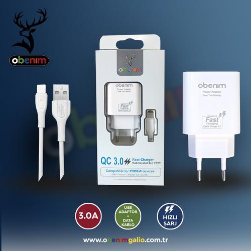 O Benim Typ-c Usb 3.0 Fast Hızlı Şarj Cihazı