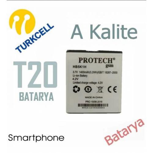 Turkcell T20 Batarya Huawei Y200 / Vision U8850 Pil Batarya HB5K1H