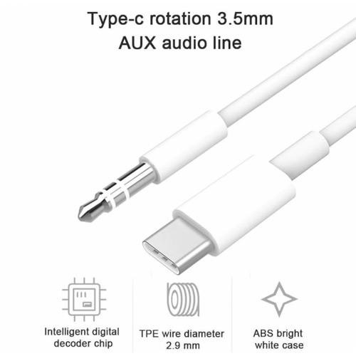 Type-C To Aux Kablosu Ses Dönüştürücü Kablo