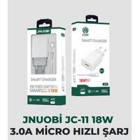 Jnuobi Micro Girişli 18W 3.0A Hızlı Şarj Başlık ve Data 6A Kablo Set Şarj
