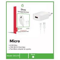 Micro USB Girişli 18W 3.0A Hızlı Şarj ve Data Kablosu 1metre Uzunluk 3 Amper 